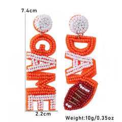 Game Day Beaded Sports Earrings – Handmade Football, Basketball & Soccer Fan Jewelry
