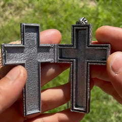 Openable Cross Pendant Necklace for Men