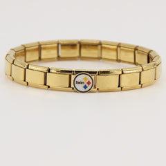 Football Team Logo Italian Charm Bracelet – Custom Gifts for Fans