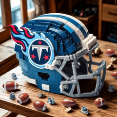 3D Football Team Logo Helmet Construction Building Blocks –  Perfect Christmas & Holiday Gift