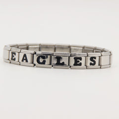 GO BIRDS  Italian Charm Bracelet -Game Day & Special Gift for Eagles Fans