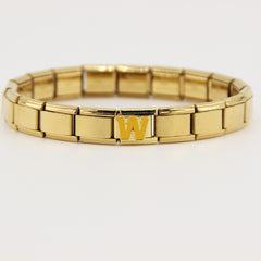 Football Team Logo Italian Charm Bracelet – Custom Gifts for Fans