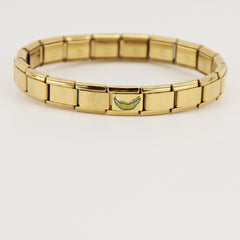 Football Team Logo Italian Charm Bracelet – Custom Gifts for Fans