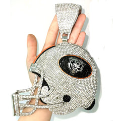 Custom Football Team Logo Helmet Pendant Necklace-Personalized Gifts for Fans