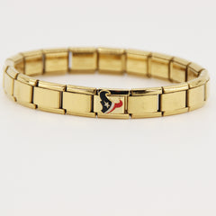 Football Team Logo Italian Charm Bracelet – Custom Gifts for Fans