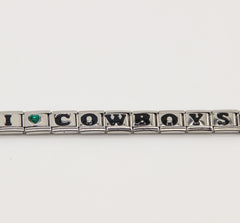 Dallas Cowboys Italian Charm Bracelet – DIY Custom Gift for Fans