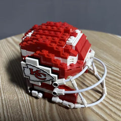 3D Football Team Logo Helmet Construction Building Blocks –  Perfect Christmas & Holiday Gift
