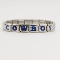 Dallas Cowboys Italian Charm Bracelet – DIY Custom Gift for Fans