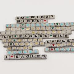GO BIRDS  Italian Charm Bracelet -Game Day & Special Gift for Eagles Fans