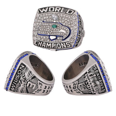 2014 Seattle Seahawks Championship Ring & Trophy Set-Collectible Memorabilia