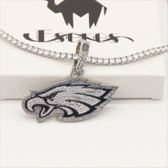 Philadelphia Eagles Zircon Pendant Necklace – Perfect Fan Gift for Game Day & Holidays