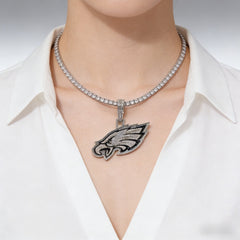 Philadelphia Eagles Zircon Pendant Necklace – Perfect Fan Gift for Game Day & Holidays