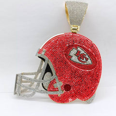 Custom Football Team Logo Helmet Pendant Necklace-Personalized Gifts for Fans