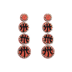 Game Day Beaded Sports Earrings – Handmade Football, Basketball & Soccer Fan Jewelry