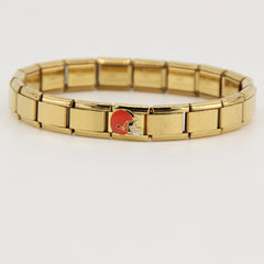 Football Team Logo Italian Charm Bracelet – Custom Gifts for Fans