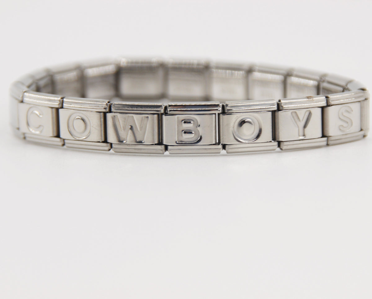 Dallas Cowboys Italian Charm Bracelet – DIY Custom Gift for Fans