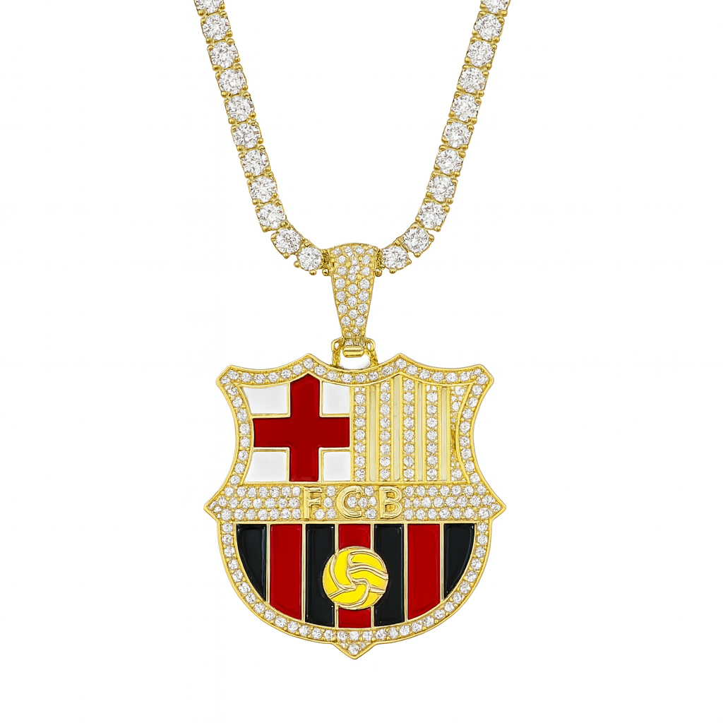Customized Gifts Barcelona F.C. Pendant Necklace Chain for Football Fans