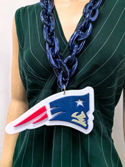 Oversize Sports Fan Chain Team Logo Pendant Necklace – Perfect Gift for Fans Game Day Decoration