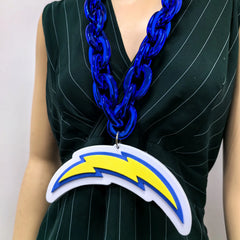 Oversize Sports Fan Chain Team Logo Pendant Necklace – Perfect Gift for Fans Game Day Decoration