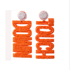 Game Day Beaded Sports Earrings – Handmade Football, Basketball & Soccer Fan Jewelry