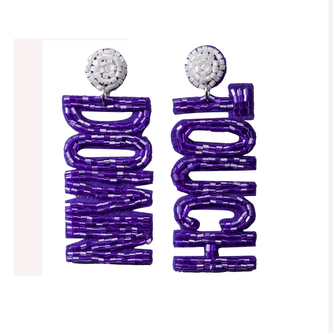 Game Day Beaded Sports Earrings – Handmade Football, Basketball & Soccer Fan Jewelry