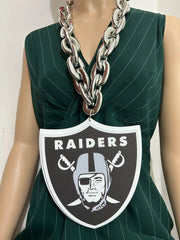 Oversize Sports Fan Chain Team Logo Pendant Necklace – Perfect Gift for Fans Game Day Decoration