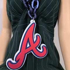 Oversize Sports Fan Chain Team Logo Pendant Necklace – Perfect Gift for Fans Game Day Decoration
