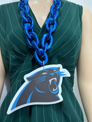Oversize Sports Fan Chain Team Logo Pendant Necklace – Perfect Gift for Fans Game Day Decoration