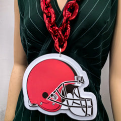 Oversize Sports Fan Chain Team Logo Pendant Necklace – Perfect Gift for Fans Game Day Decoration