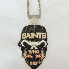 Newest Sports Team Logo Pendant Necklace – Iced Out Hip Hop Jewelry