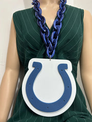 Oversize Sports Fan Chain Team Logo Pendant Necklace – Perfect Gift for Fans Game Day Decoration