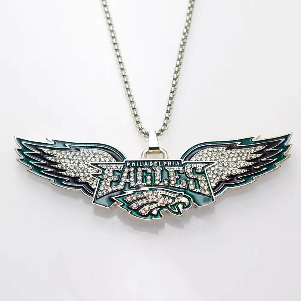 Latest Philadelphia Eagles Pendant Necklace – Sparkling Spread-Wing Design