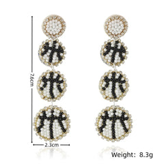 Game Day Beaded Sports Earrings – Handmade Football, Basketball & Soccer Fan Jewelry