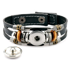 Leather Sports Team Logo Bracelet – Adjustable Fans Wristband Gift for Game Day & Holidays