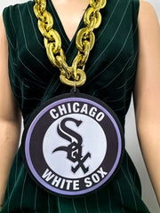 Oversize Sports Fan Chain Team Logo Pendant Necklace – Perfect Gift for Fans Game Day Decoration