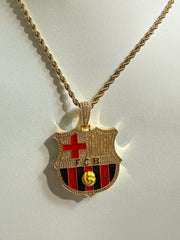 Customized Gifts Barcelona F.C. Pendant Necklace Chain for Football Fans