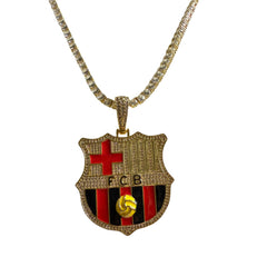 Customized Gifts Barcelona F.C. Pendant Necklace Chain for Football Fans