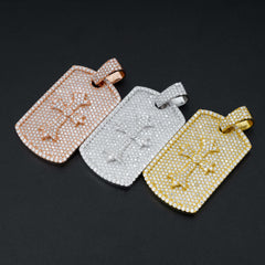 Luxury Iced Out Moissanite/Zircon Cross Pendant