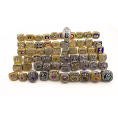 Complete 59 - Piece Super Bowl Championship Ring Collection (1966 - Inner Band View