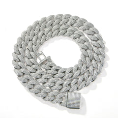 S925 Moissanite Bubble Cuban Chain
