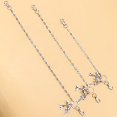 Gothic Wallet Chain for Jeans – Punk Y2K Pants Chain with Cross Charms