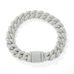 S925 Moissanite Bubble Cuban Chain