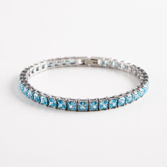 Rainbow Square Tennis Bracelet