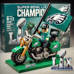 Philadelphia Eagles Building Blocks  – Perfect Christmas, New Year & Holiday Present