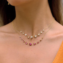 18K Gold Plated Zircon Statement Necklace