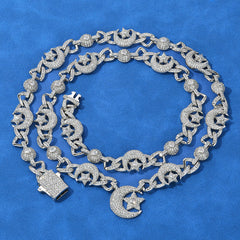 S925 Silver Celestial Moissanite Necklace