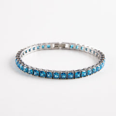 Rainbow Square Tennis Bracelet