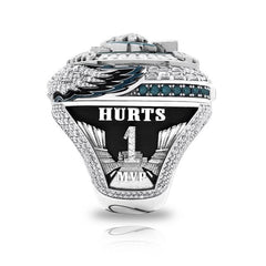 Philadelphia Eagles Super Bowl LIX Rings #1 Hurts MVP Edition with Wings Pop Out