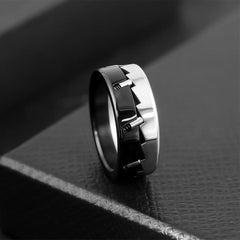 Fidget Slider Ring Rotating Stress Relief Jewelry Haptic Sensory Toy for Anxiety & Focus Perfect Christmas Gifts