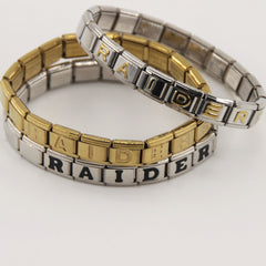Las Vegas Raiders Italian Charm Bracelet – Fan Gift for  Birthday,Holiday & Valentine’s Day Gift
